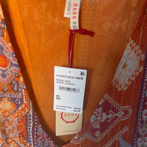 Raga Sunset Flutter Sleeve Dress - Picture 5 of 7